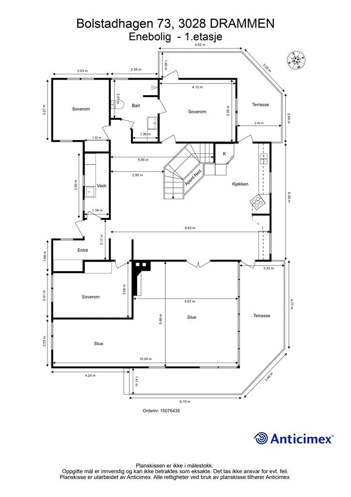 Plantegning - 1. etasje