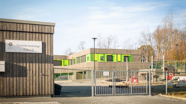 Innenfor kun 5 minutters gang er det hele 3 barnehager.