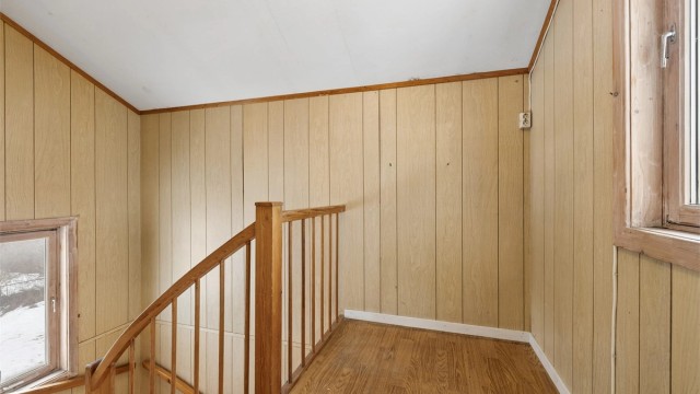 Trappegangen som leder opp til andre etasje.