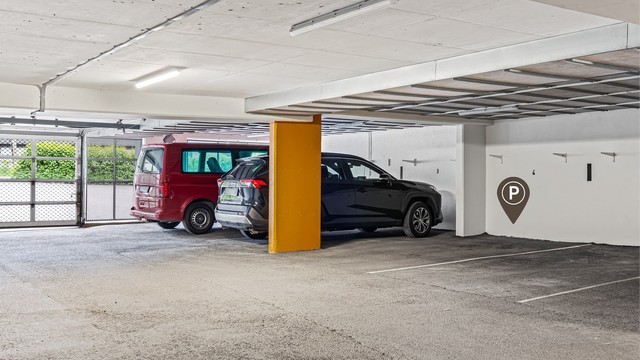 Garasjeplass medfølger boligen - opplegg for EL-billader
