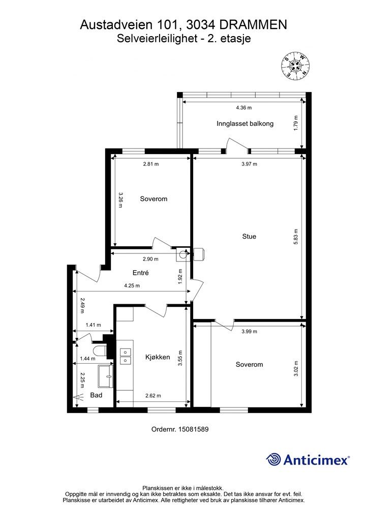 Plantegning - 2. etasje