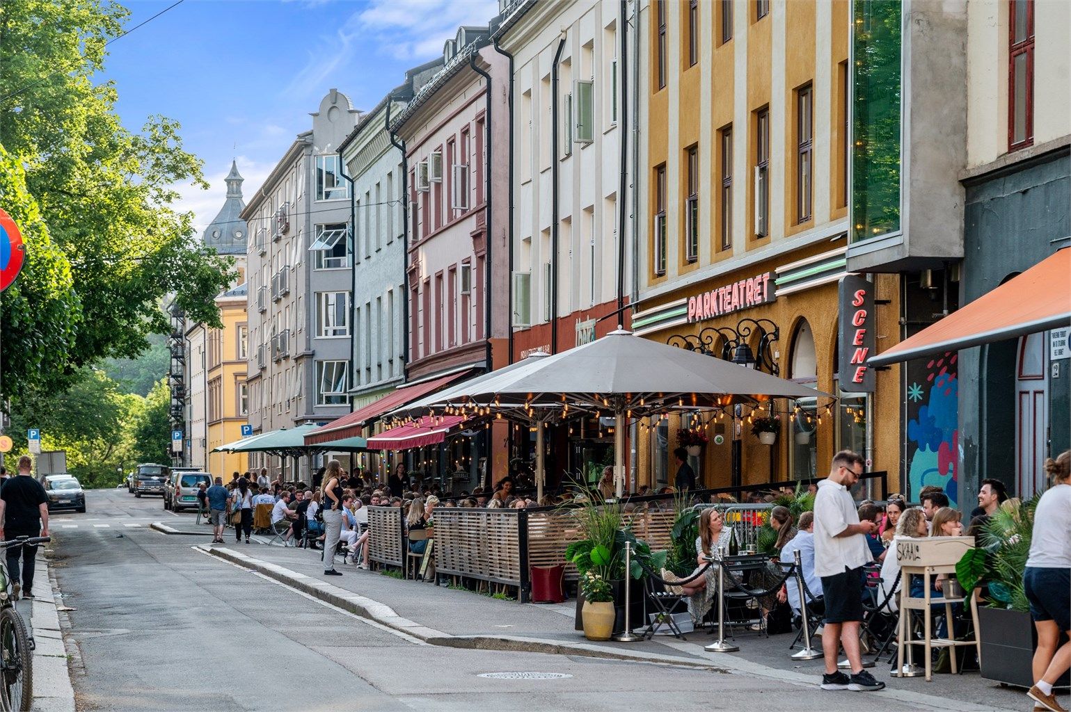 Nærområdet: Grünerløkkas yrende liv med kafeer, restauranter og barer. 