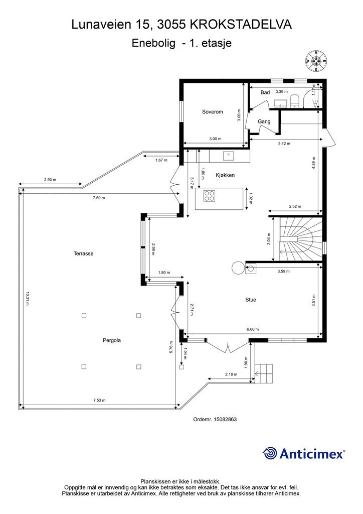 Plantegning 1. etasje