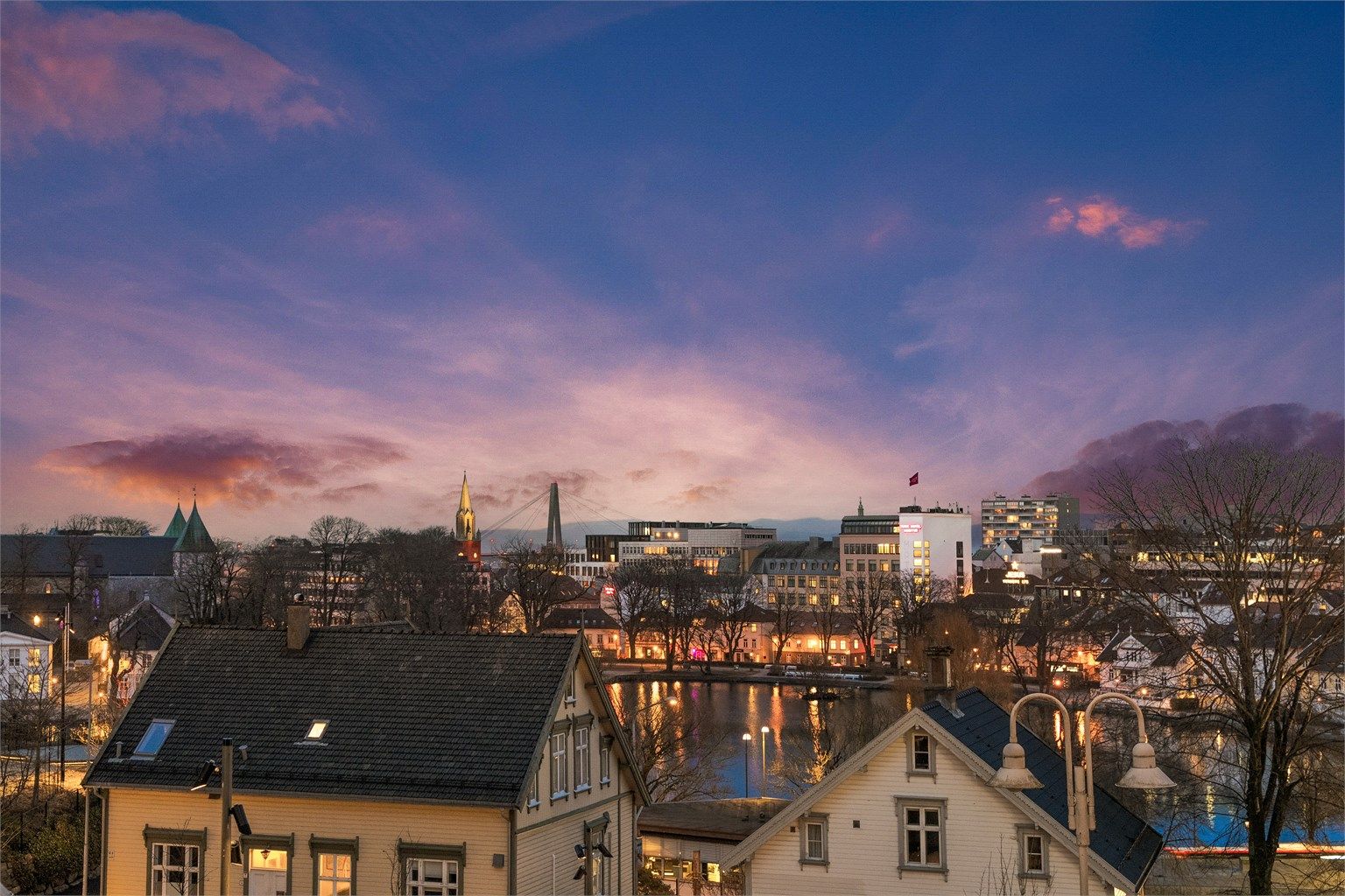 Fin utsikt til Breiavannet. 