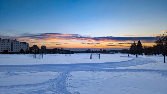 På gode vintre er det skimuligheter på Voldsløkka. (Selgers bilde)