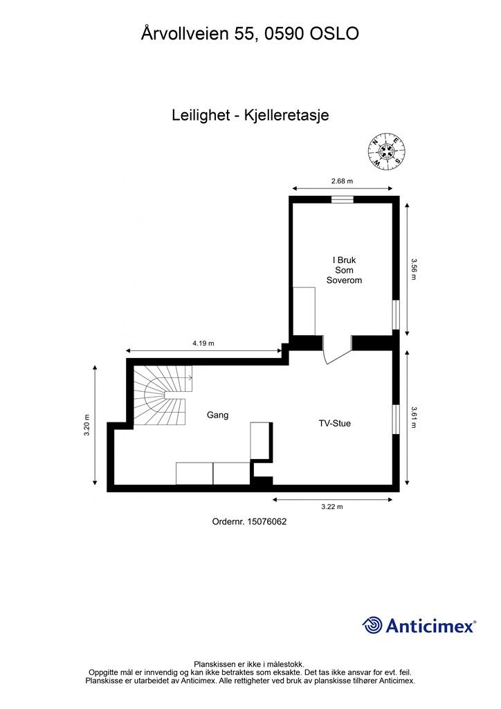 Plantegning - underetasje