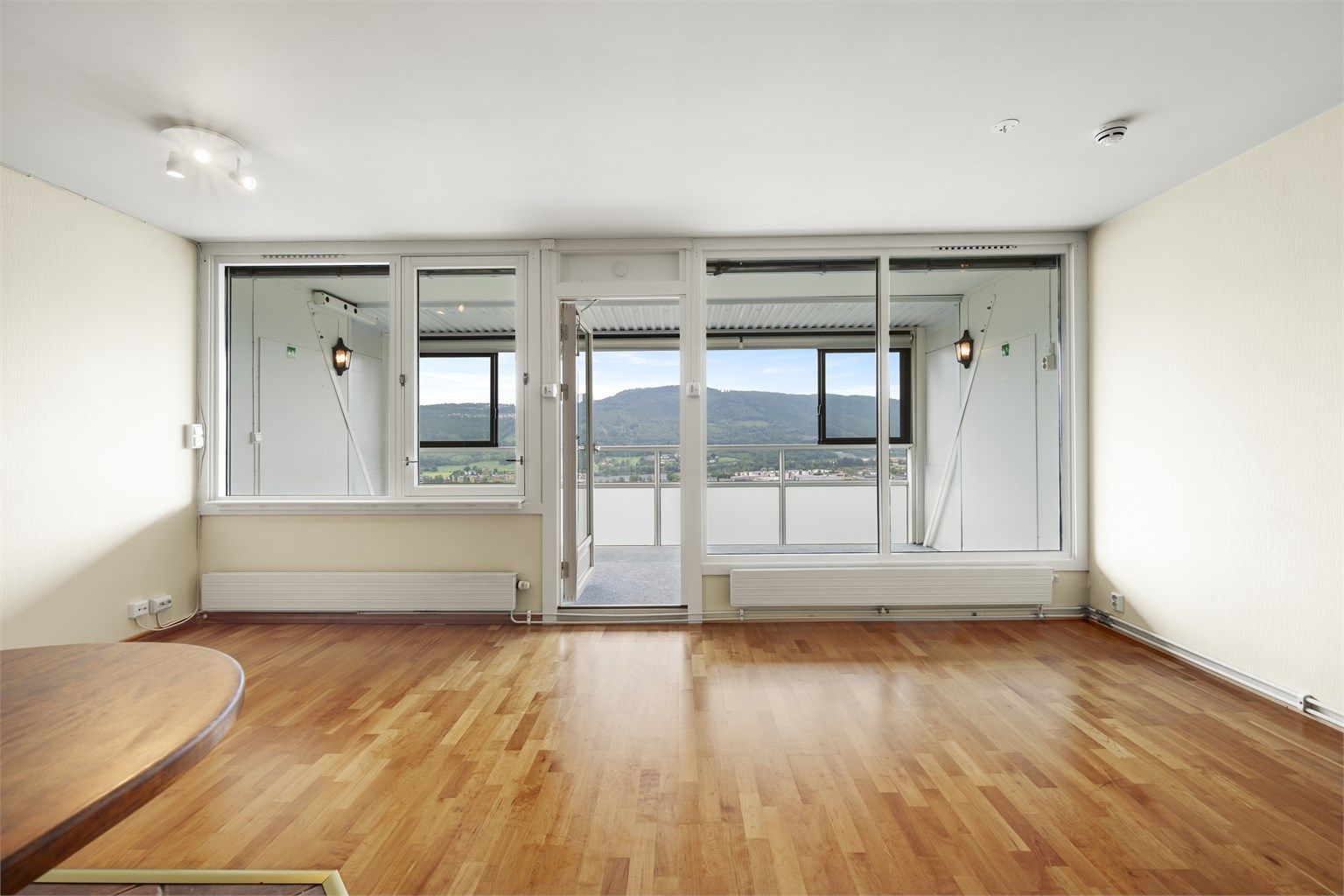 Sentralfyr med radiatorer i leiligheten