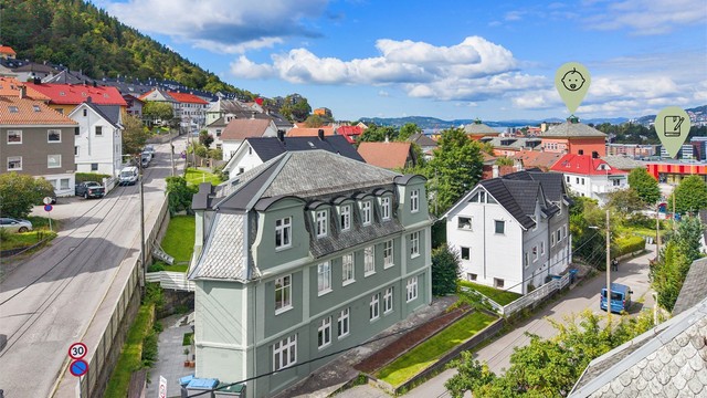 Kort vei til skoler og barnehager, som Ny Krohnborg skole og barnehage.