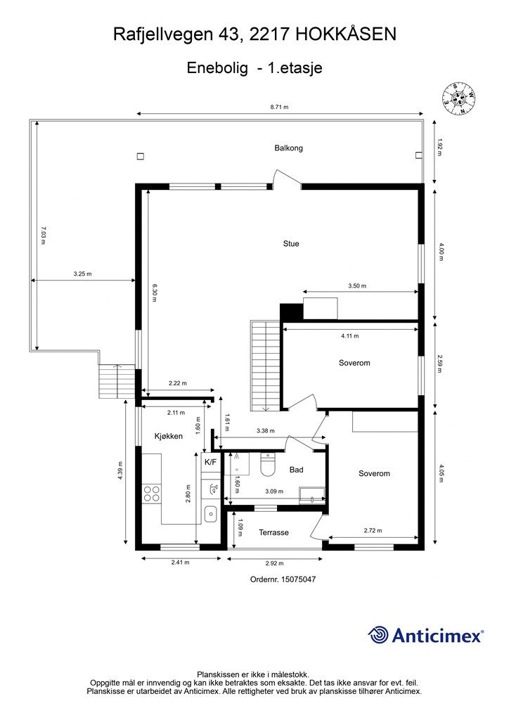 Plantegning - 1.etasje