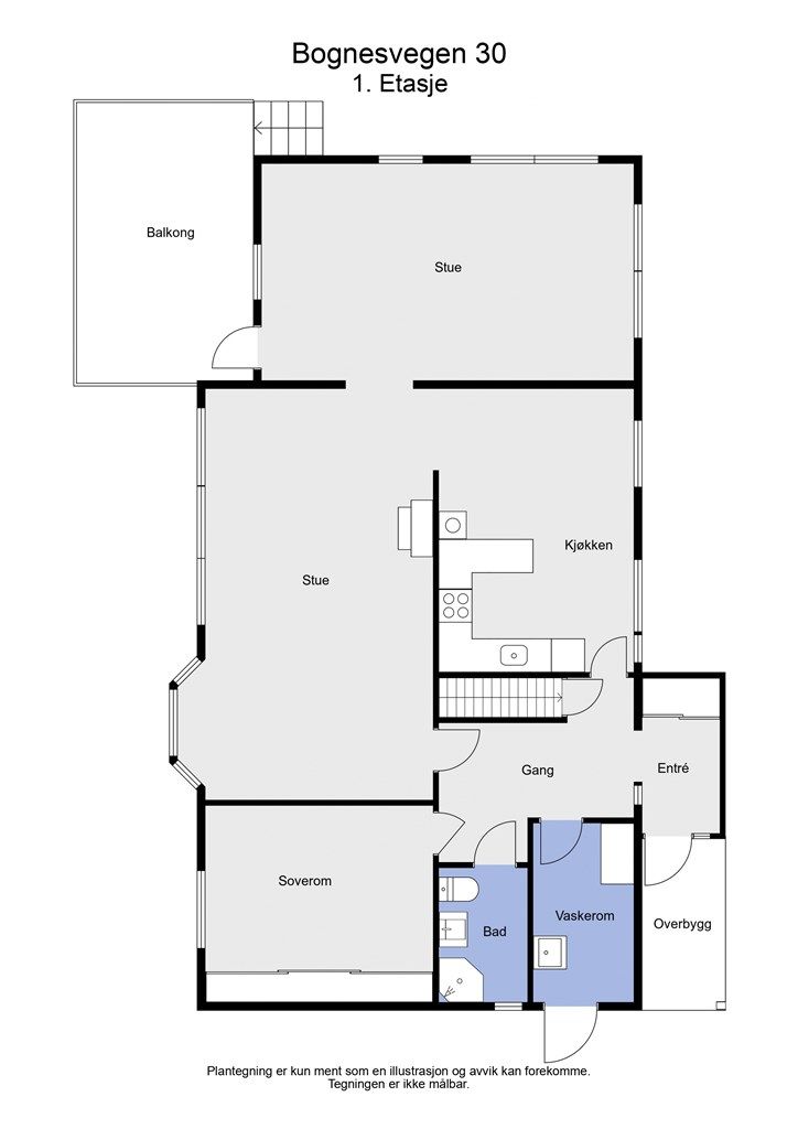 2 D plantegning 1. etasje