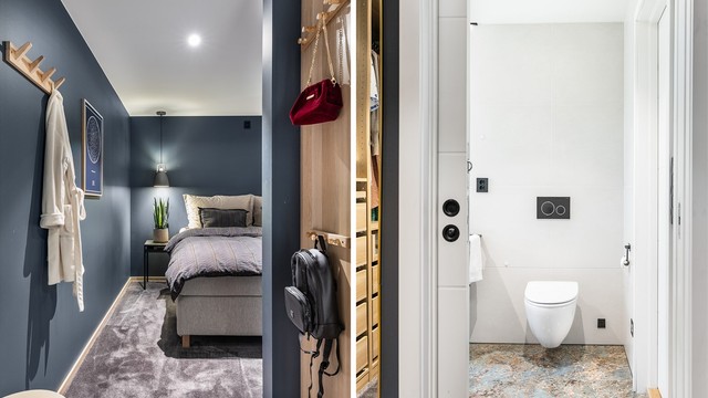 Hovedsoverommet har kvaliteter som walk-in closet og forbindelse til badet som i høyeste grad rettferdiggjør betegnelsen master bedroom.