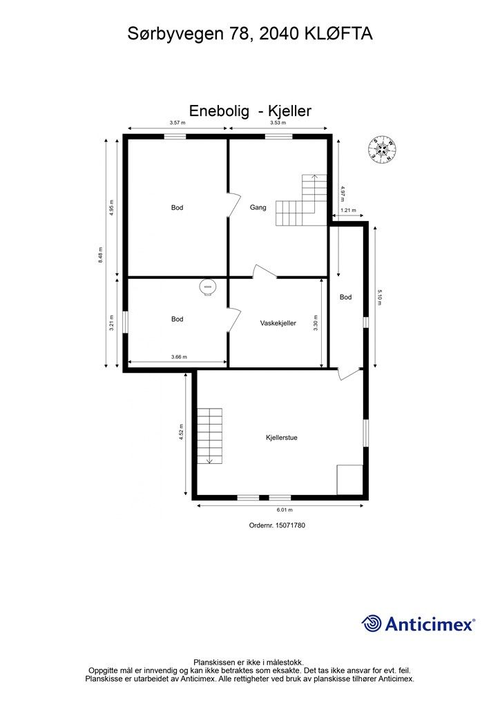 Plantegning- Kjeller