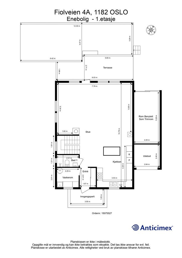 Plantegning - 1. etasje