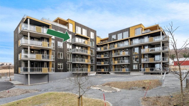 En moderne og lekker 3-roms selveierleilighet beliggende til byggets 4 etasje!