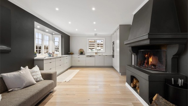 Kjøkkenet / spisestuen er av god størrelse