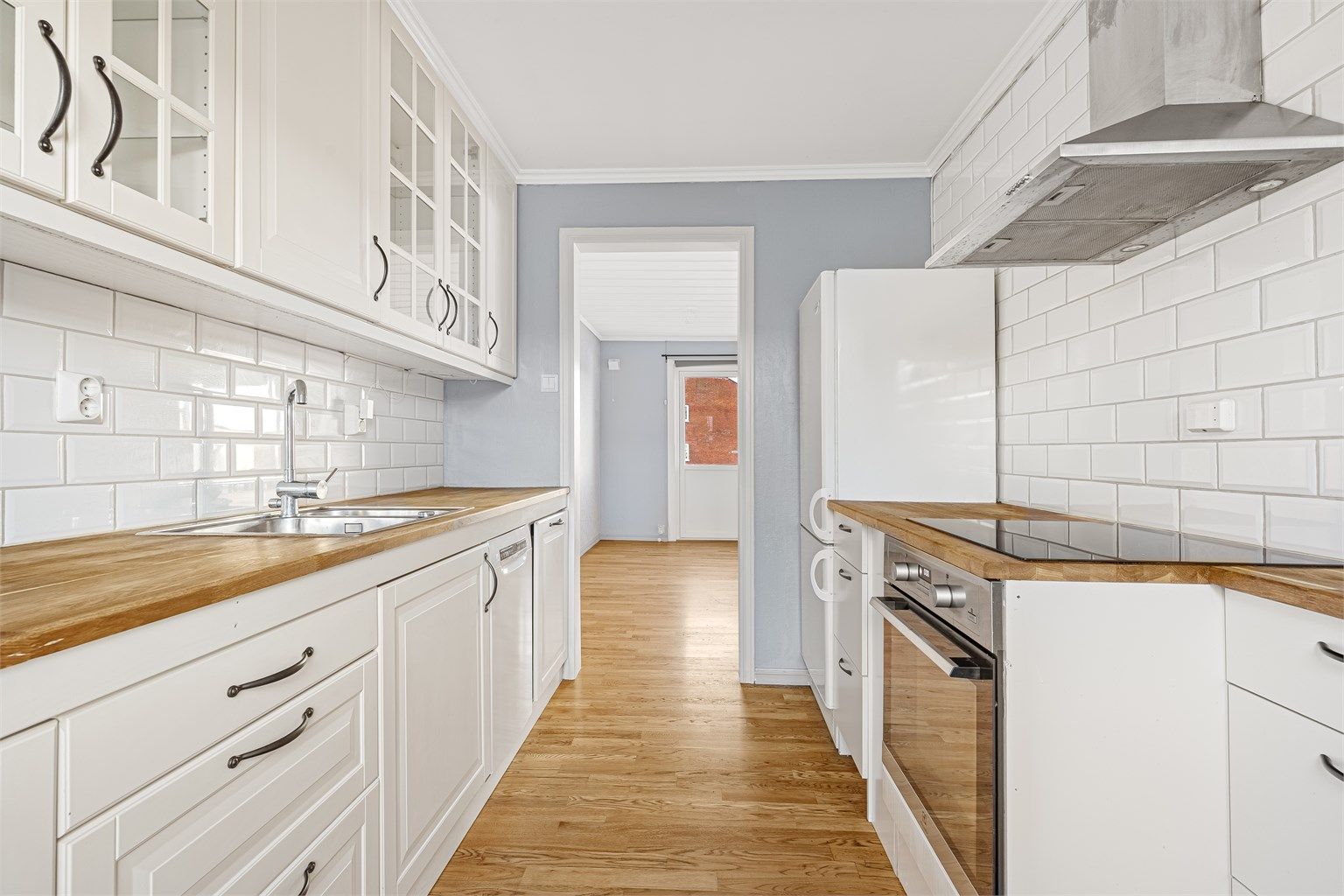 Boligen har et bruksareal på 91 kvm (BRA-I) fordelt over 2 etasjer. Foto: Dag Frogner - Boligfotograf1.