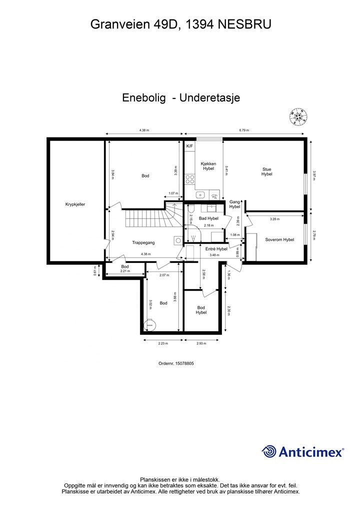 Plantegning - Underetasje