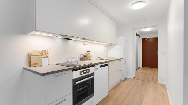 Digitalt stylet bilde av kjøkkenet