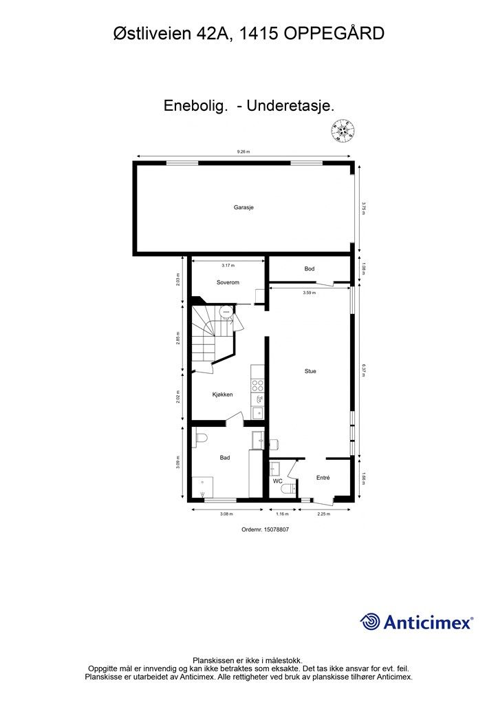 Plantegning - underetasje