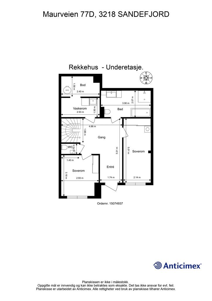 Plantegning Underetasje