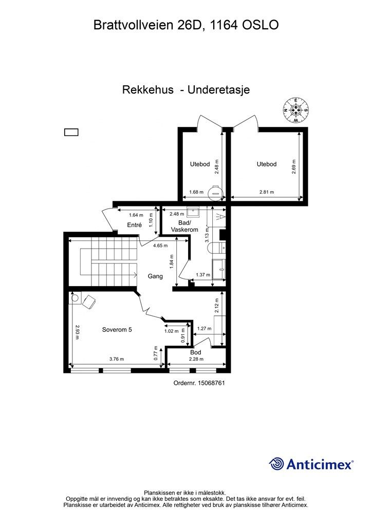 Plantegning underetasje