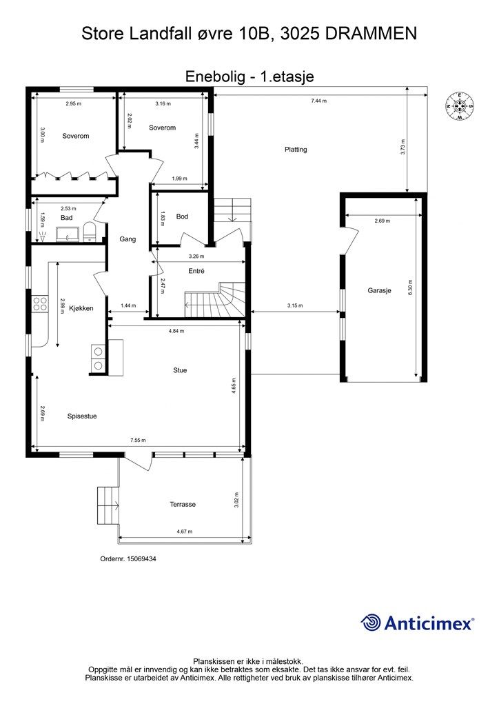 Plantegning - 1. etasje