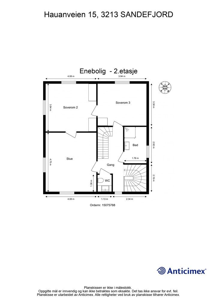 Plantegning - 2.etasje