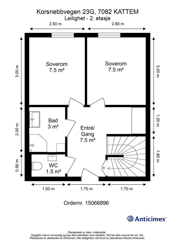 Planskisse 2. etasje