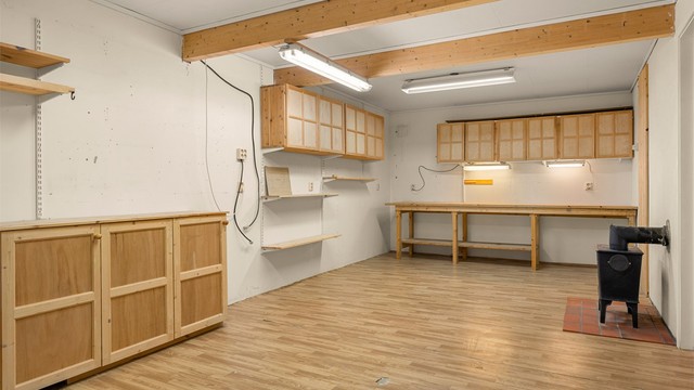 Her er det rikelig med plass lagringsmuligheter.