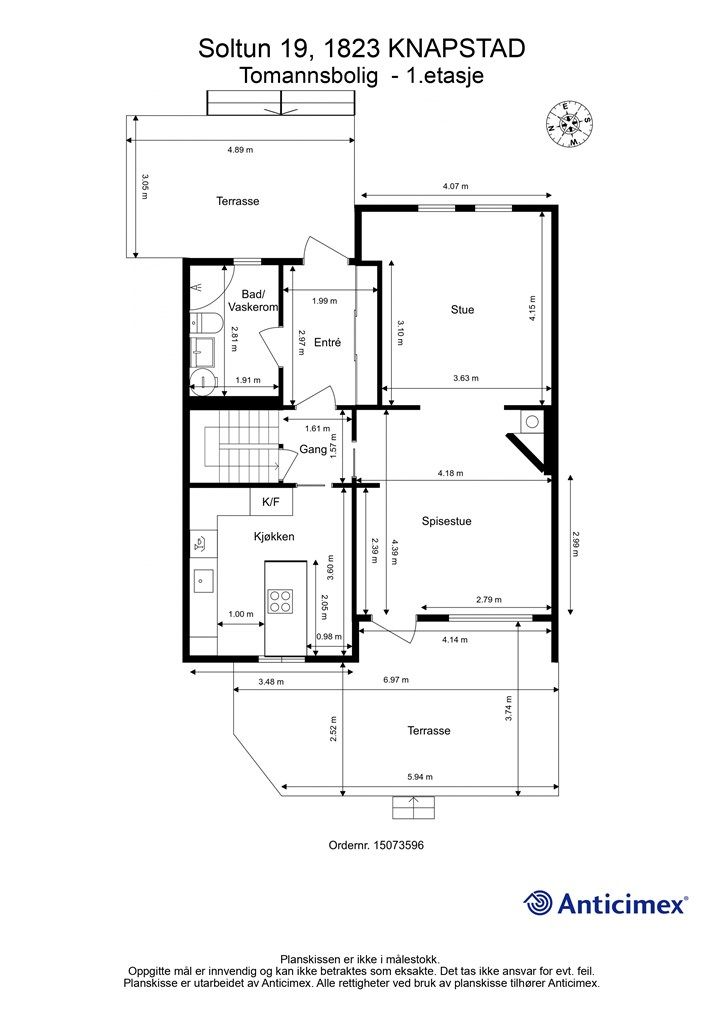 Plantegning - 1. etasje 