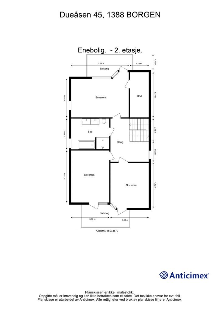 Plantegning - 2. etasje