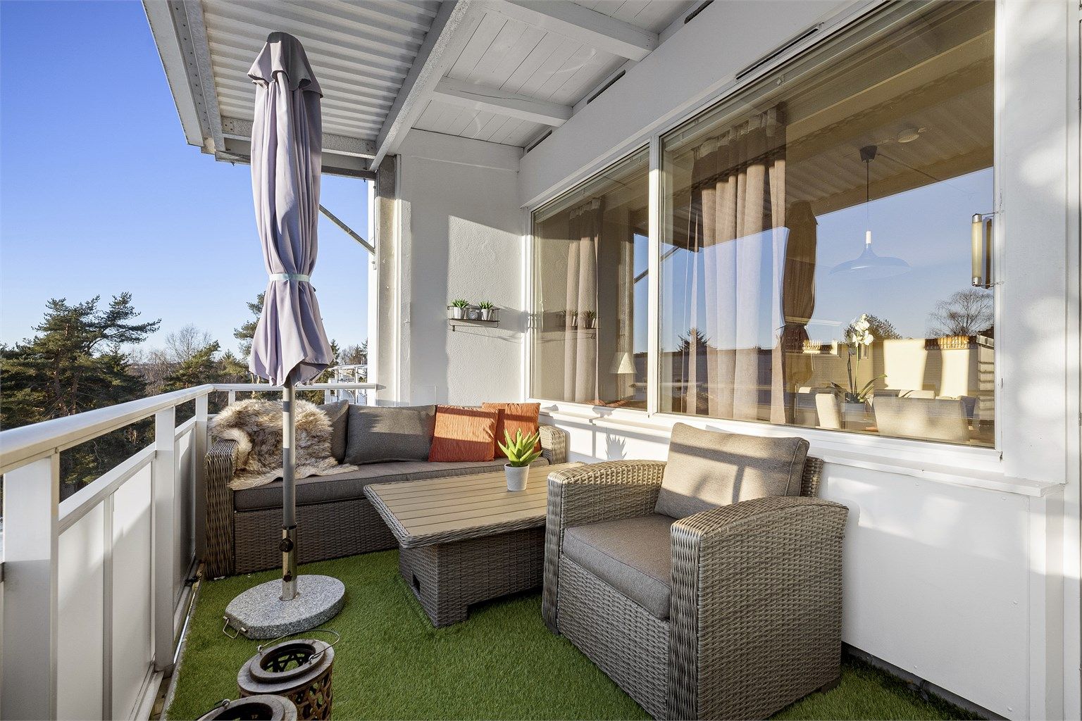 Plass til diverse utemøblement.