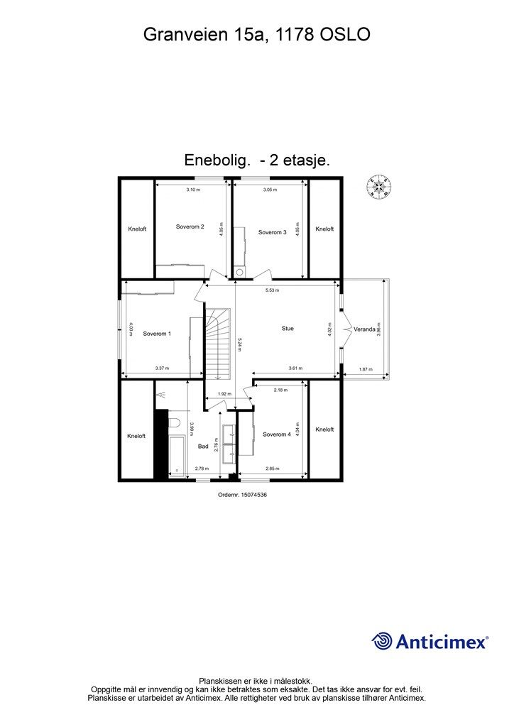 Plantegning - 2. etasje