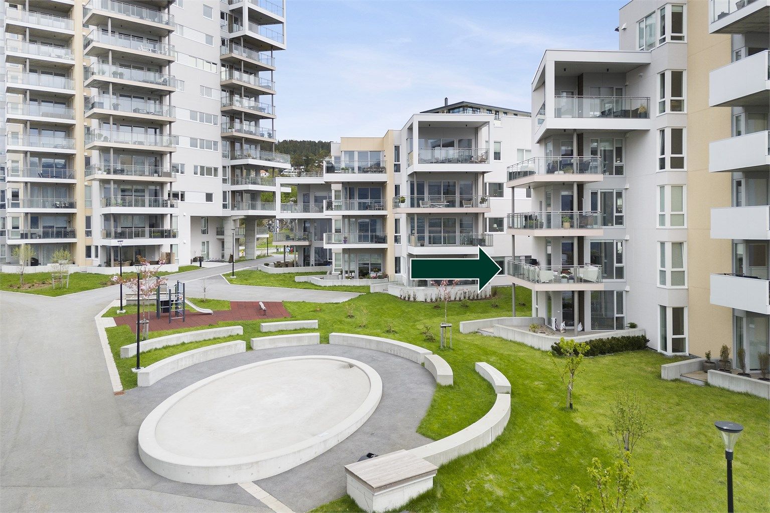 Leilighetens beliggenhet - Hus 5