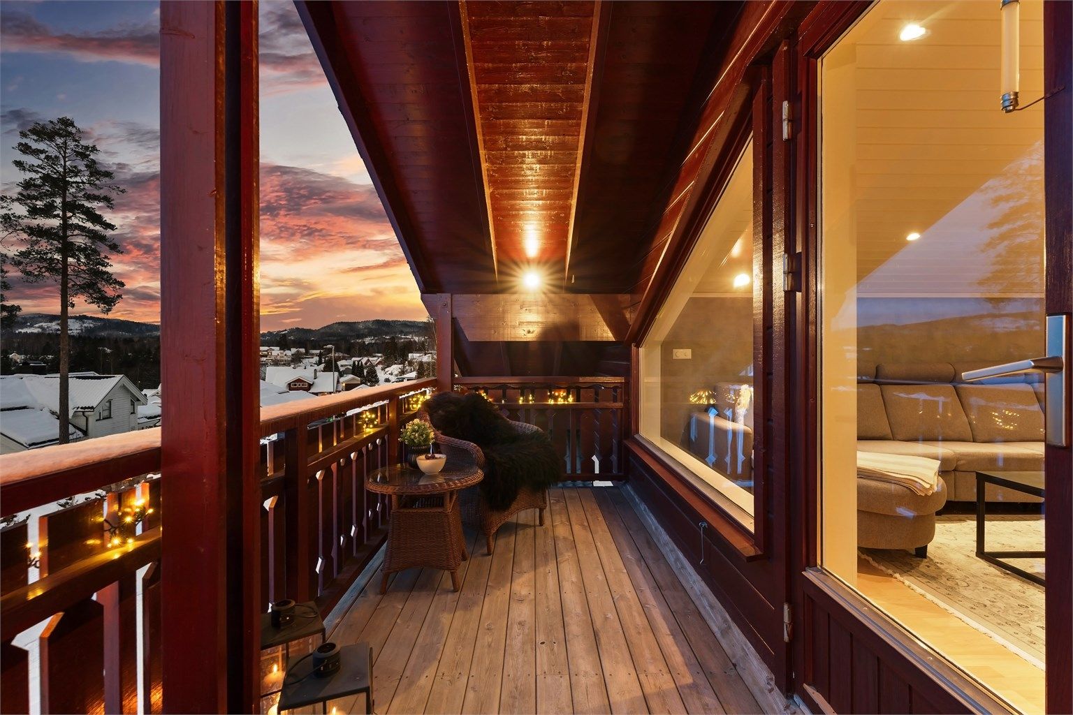 Herfra har man en flott utsikt over nærområdet.