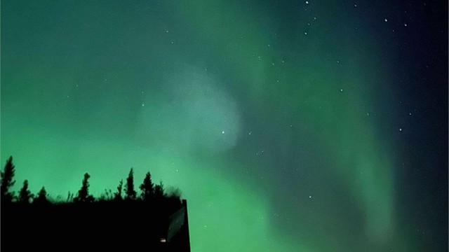 Nordlys i Tuddal.