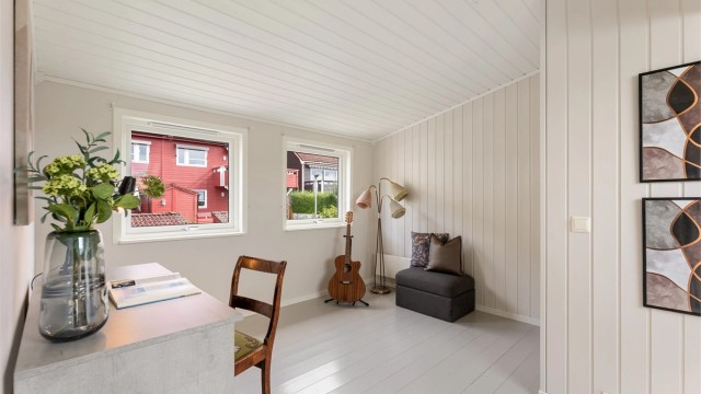 Loftstuen gir et ekstra oppholdsrom som kan benyttes etter familiens behov