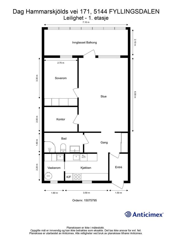 Plantegning 1. etasje
