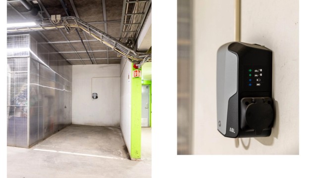 Medfølgende garasjeplass med elbillader i felles garasjeanlegg samt bod på 6 kvm