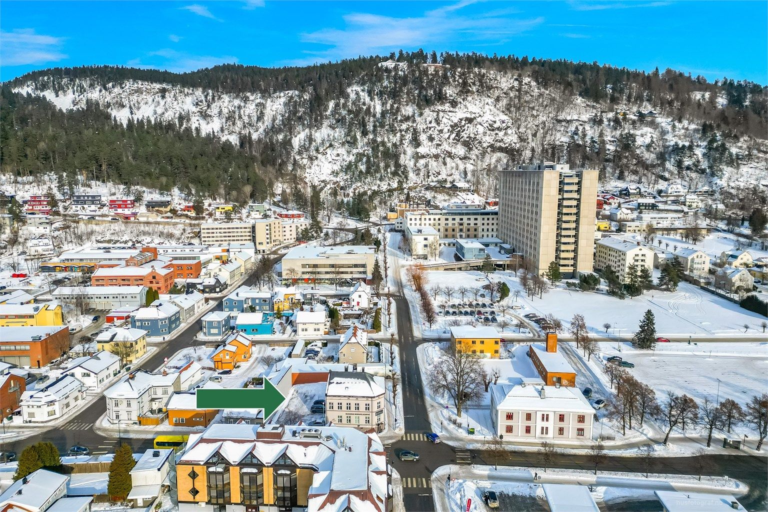 Boligtomt på ca. 357 kvm med en sentrumsnær beliggenhet.
Foto: Haiman Askari