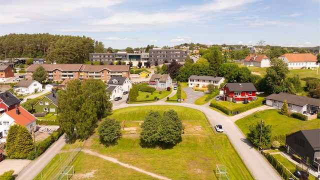 Prost Krogs vei har et tilbaketrukket og utpreget barnevennlig miljø.