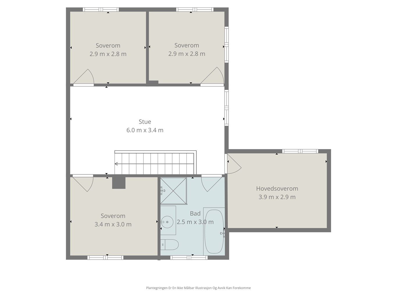 Velkommen til Nedre Hovdenut 25 - Plantegning 2. etg. 