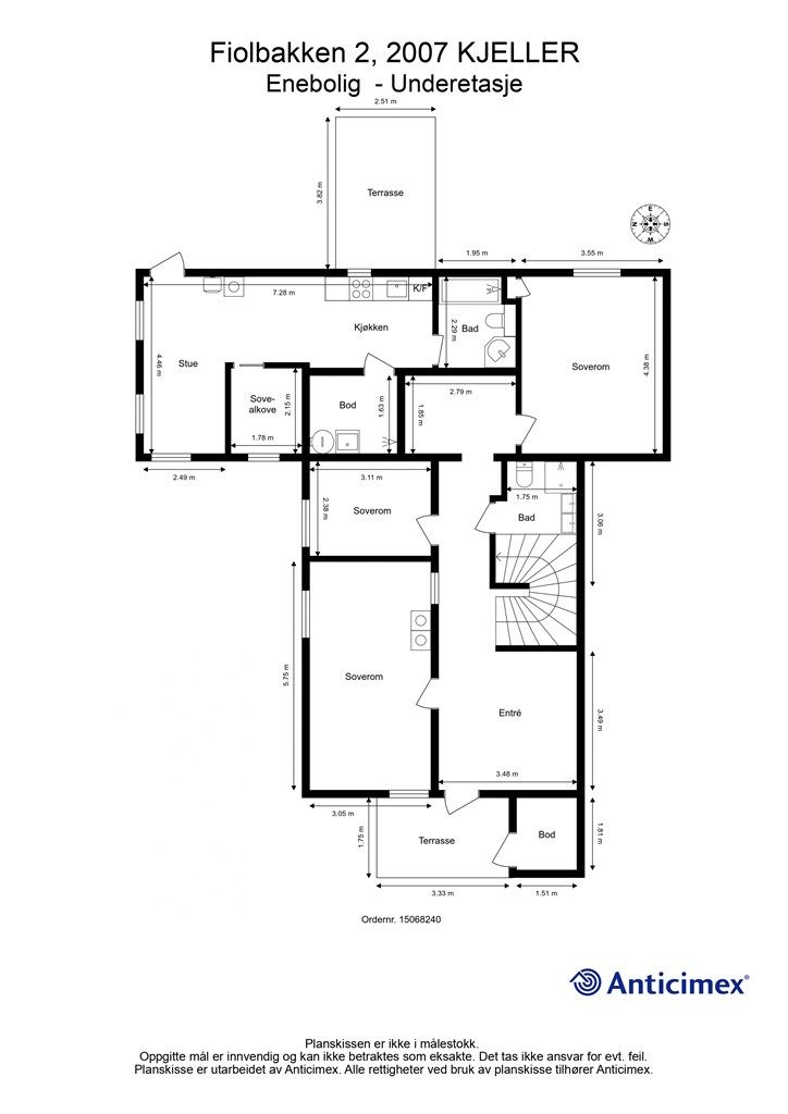 Plantegning - Underetasje.