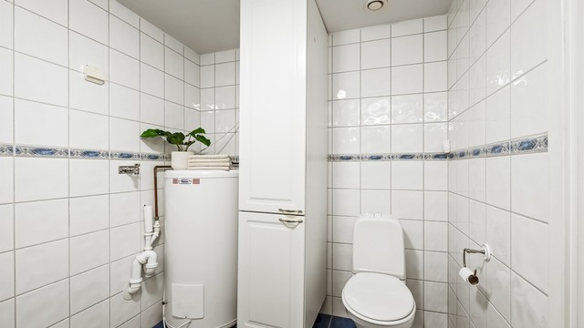 Det er også opplegg for vaskemaskin på badet.