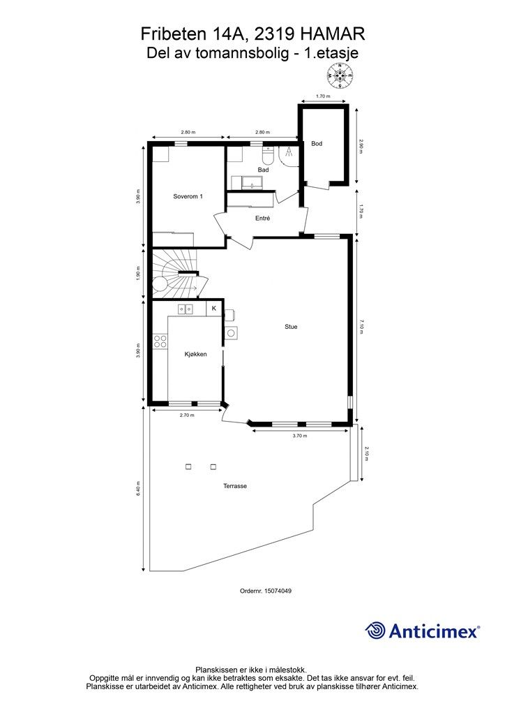 Plantegning- 1.etasje