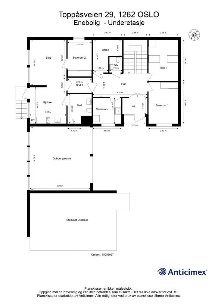 Plantegning underetasje