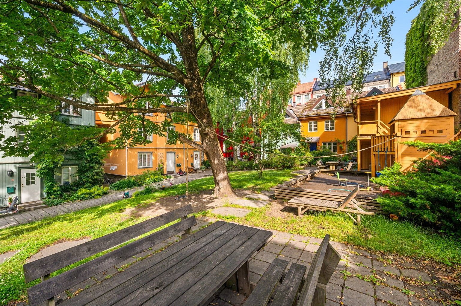 Et levende og populært boligområde med et sterkt lokalmiljø og høy bokvalitet.