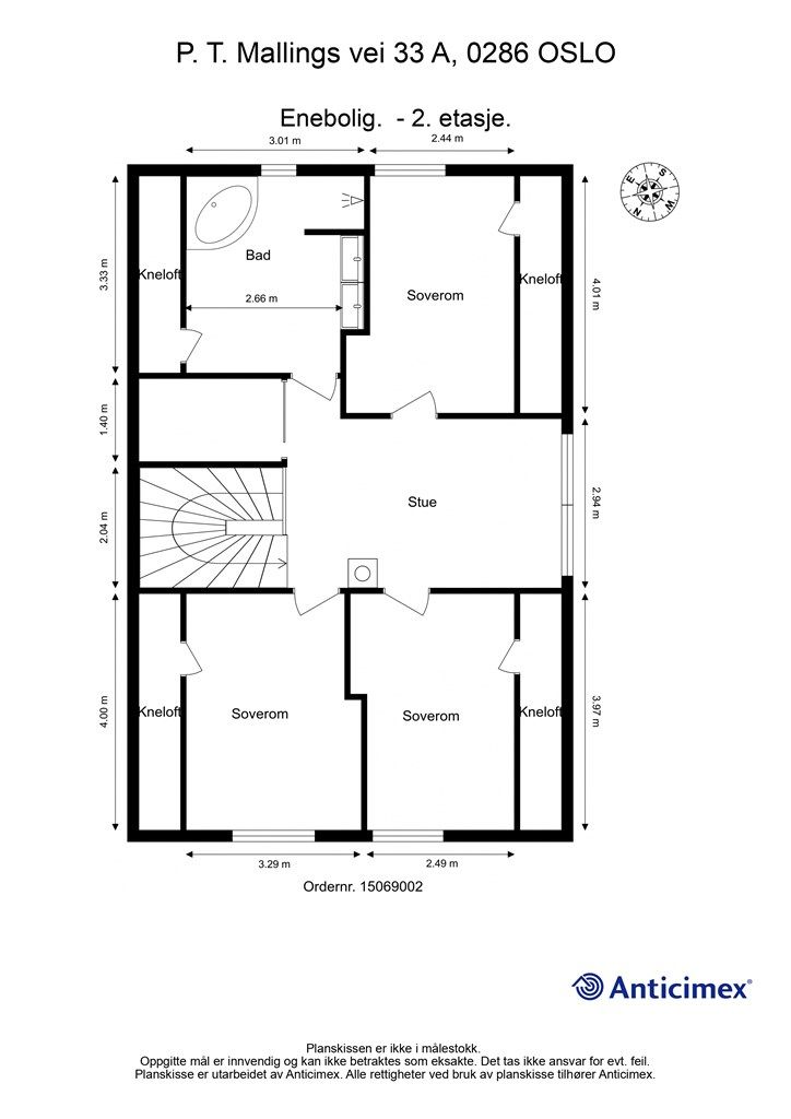 Plantegning - 2. etasje.
