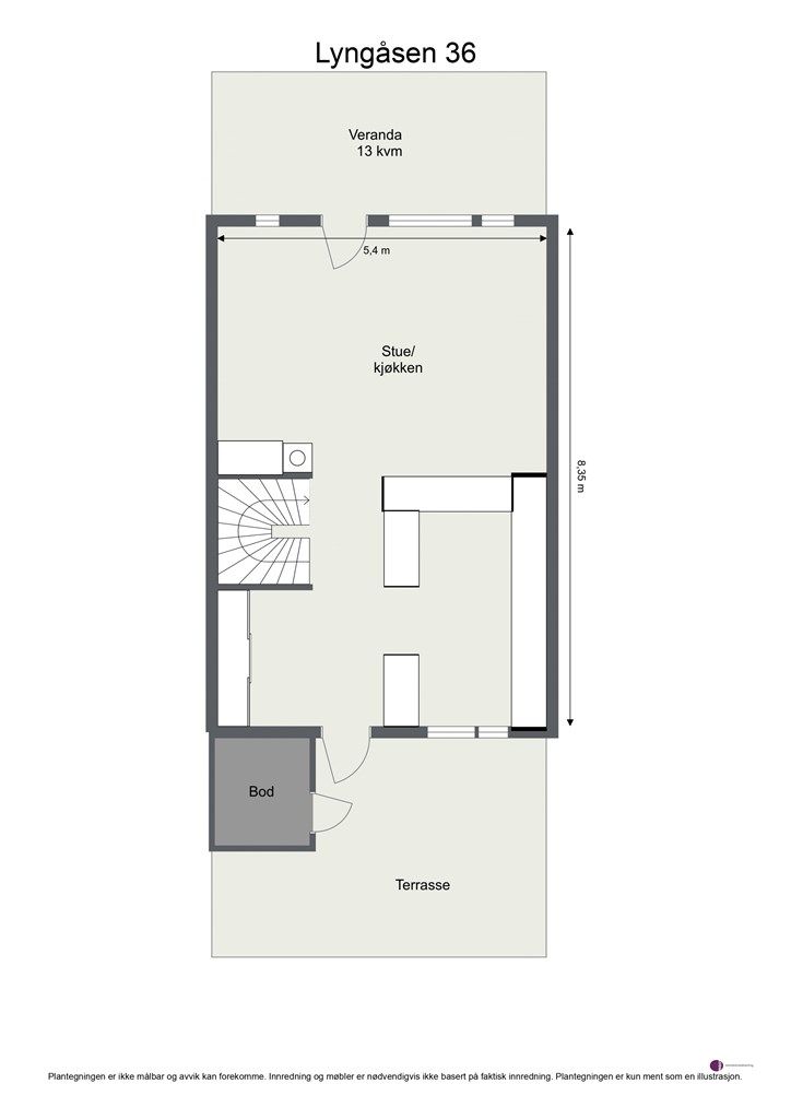 Plantegning- 1. etasje