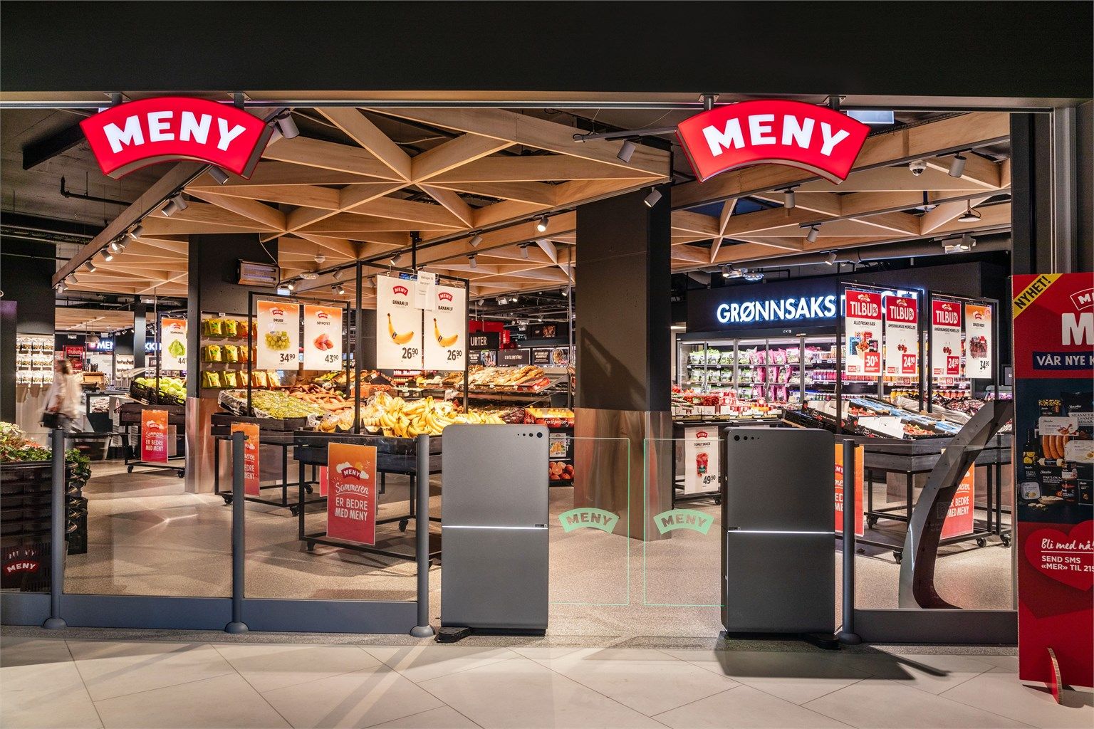 Meny Frysjaparken med ferskvaredisk